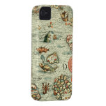 Medieval Mariners Map iPhone4 Case iPhone 4 Cover