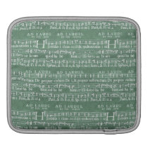 Medieval Music Manuscript Rickshaw iPad Sleeve iPad Sleeve at  Zazzle