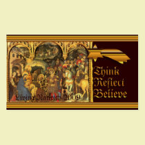 Medieval Nativity business cards