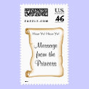 Medieval Princess Wedding Invitation postage