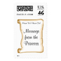 Medieval Princess Wedding Invitation postage
