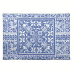 Medieval Renaissance Elegant Blue and White placemats