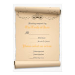 Medieval Response Flat Card Invitation Stock