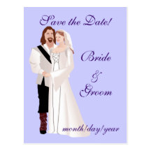 Medieval Save the Date! Postcards