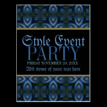 Medieval Shadows Pattern Party Invite Post Cards postcards
