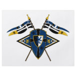 Medieval Shield and Flags Flyer