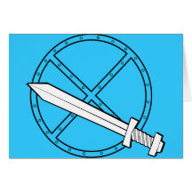 Medieval Shield w/ Sword Cards