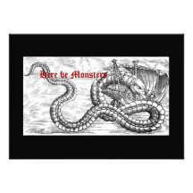 Medieval Ship and Dragon Invitations
