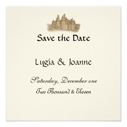 Medieval Storybook Castle Royal Invitation Card