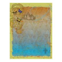 Medieval Storybook Fairy Tale Postcard Invitation