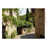 Medieval street  in Quercy Card