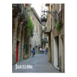 Medieval street postcard