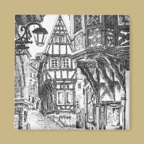Medieval Townscape magnets