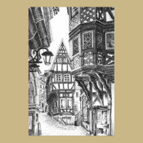 Medieval Townscape posters