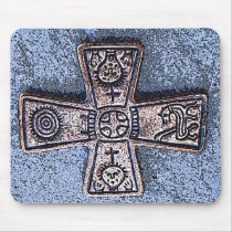 Medieval Viking Style Cross mousepads by Merttu Medieval Viking Style Cross mousepads