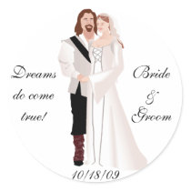 Medieval Wedding Envelope Seals stickers