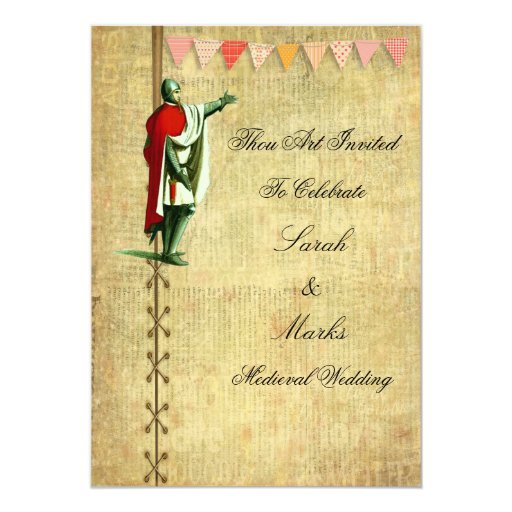 Medieval Wedding Invitations Zazzle