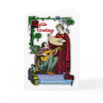 Medieval Yuletide Greetings Greeting Cards