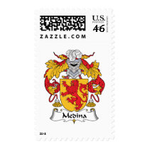 Medina Family Crest postage by coatsofarms Medina Family Crest postage