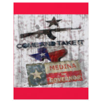 Medina For Governor flyers by aandjdesigns Medina For Governor flyers