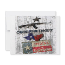 Medina For Governor invitations