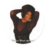 Medina Monet Approved merchandise! Round Stickers