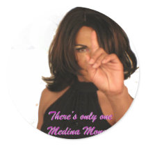 Medina Monet There's only one! Round Stickers
