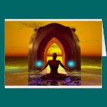 meditating buddha cards