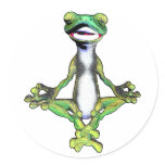 Meditating Gecko Lizard stickers