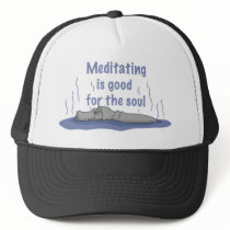 Meditating Hippopotamus hats
