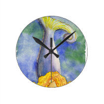 Meditating Mellow Mermaid Clock