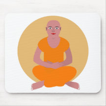 Meditating Monk Mousepad