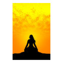 Meditating woman posters by zipper Meditating woman posters