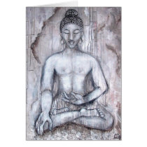 Meditation Buddha Card cards