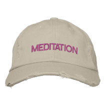 MEDITATION cap Embroidered Hat