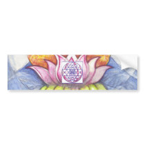 Meditation Lotus Bumper Stickers