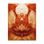 Meditation Lotus Postcard