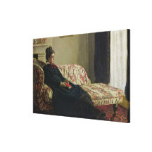 Meditation, or Madame Monet on the Sofa, c.1871 Gallery Wrap Canvas