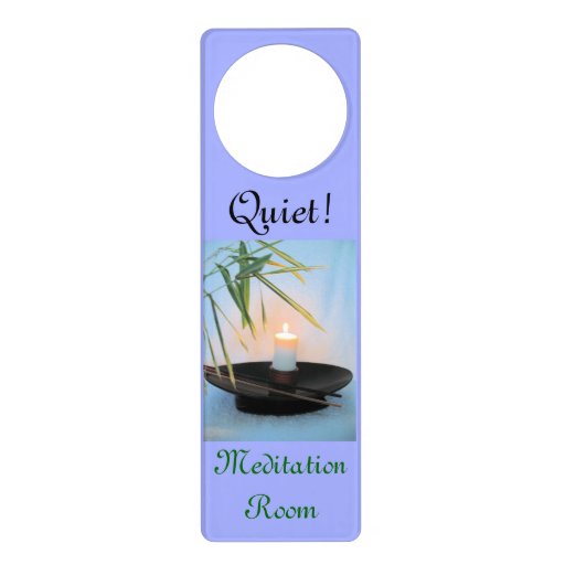 Meditation Reiki Do Not disturb Door Hanger | Zazzle