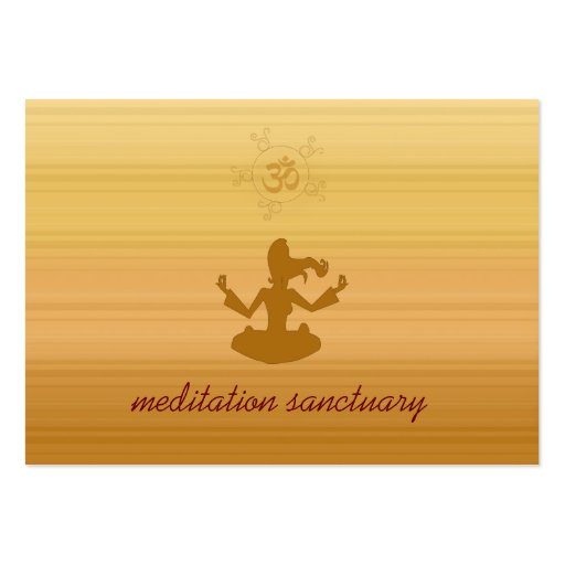 meditation sanctuary business card (front side)
