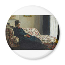Meditation, Sitting on a Sofa (1870-1871) magnets
