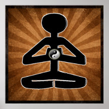 MEDITATION YOGA YIN YANG POSTERS