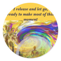Meditations & Colors_ Round Stickers