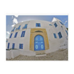 Mediterranean blue door post cards