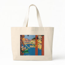 Mediterranean Terrace Tote Bags