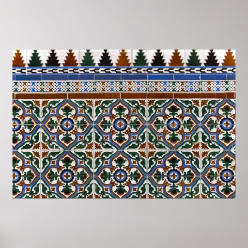 Mediterranean Tile Poster/Print Poster | Zazzle