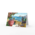 Mediterranean view Card