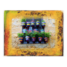 mediterranean window post card