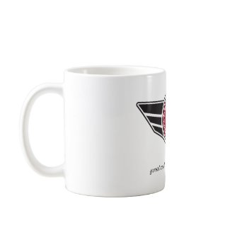 Medium basic ceramic mug with red MCR logo mug