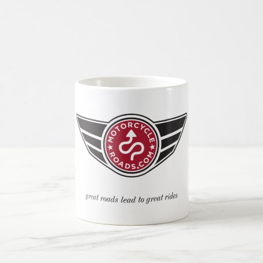 Medium basic ceramic mug with red MCR logo